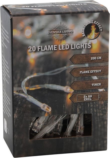 Svenska Living Kerstboomverlichting - warm wit - 20 leds - 2m - kerstversiering