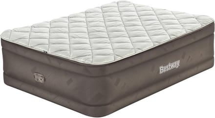Dubbel luchtbed met ritssluiting en geïntegreerde elektrische pomp - 203 x 152 x 51 cm