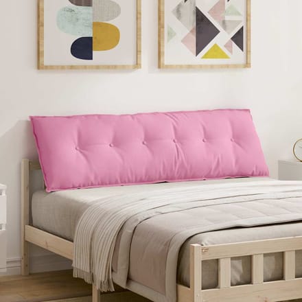 vidaXL - Rugkussen - Roze - 200 - x - 19 - x - 50 - cm - Stof