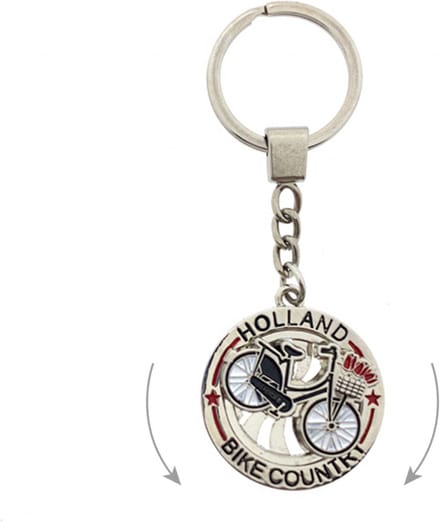 Sleutelhanger mono spinning Holland fiets bike country