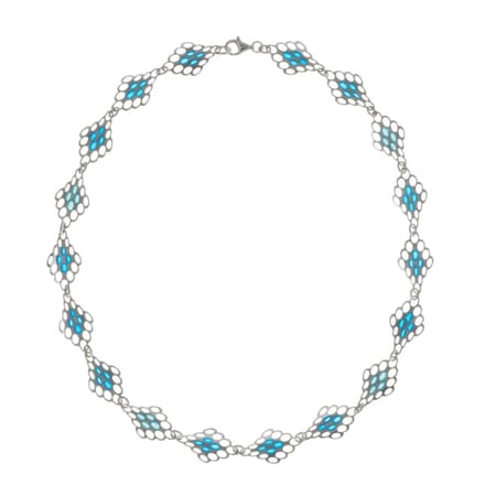 AuBor ®. Collier. Zilver. Traditioneel Fins/Sami kant.