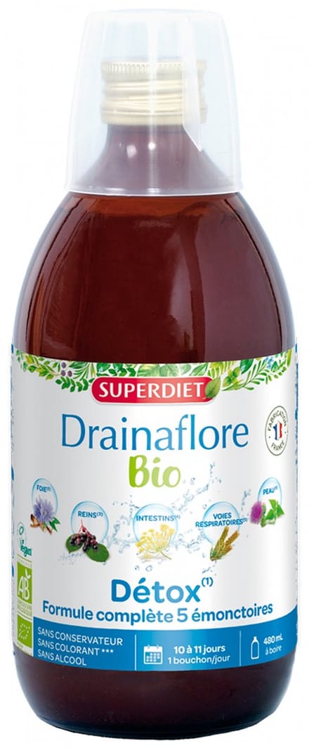 Superdiet Drainaflore Bio 480 ml