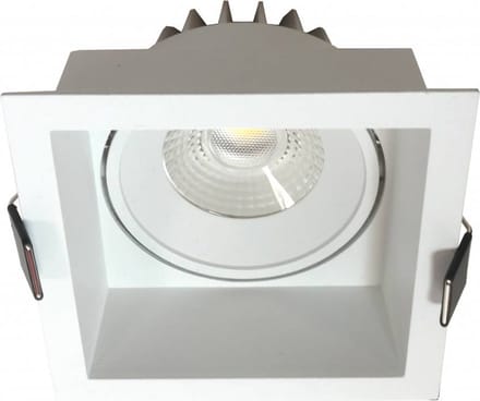 Inbouwspot Vierkant Wit 6.5 Watt IP44Dim To Warm
