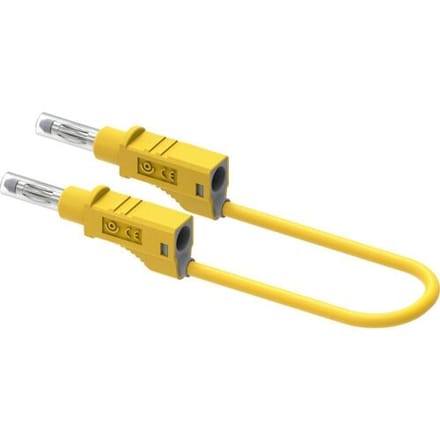 Electro PJP 2211/600V-CD1-100J Meetsnoer Bananenstekker Bananenstekker 100 cm Geel 1 stuk(s)