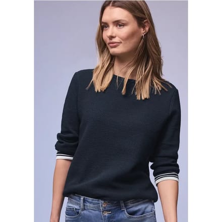 Shirt met contrasterende details