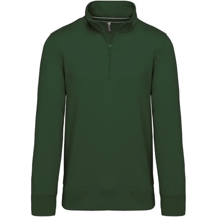 Kariban Sweater met ritshals K487 - Forest Green - XL