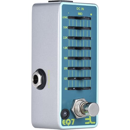 ENO EX EQ7 Gitaar Equalizer Effectpedaal 7-Band EQ Volledig Metalen Omhulsel True Bypass white