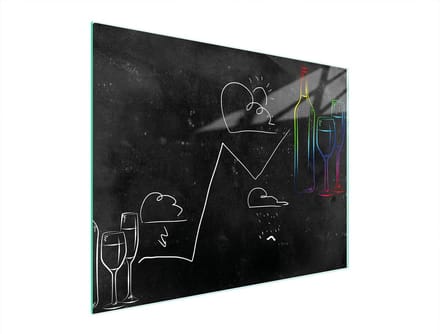 TMK ArtDeko - Snijplank Glas - 52x40 cm - Zwart - Antislip