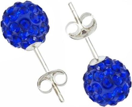 Fako Bijoux® - Oorbellen - Disco Dots - Steker - Donkerblauw