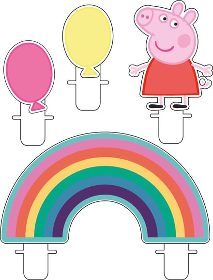 Amscan - Peppa Pig - Kaarsen (4 stuks)