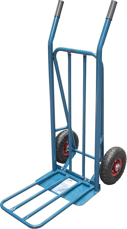 Professionele Stalen Lagerwagen met Dubbele Versterking en Opklapbare Schep tot 250 kg