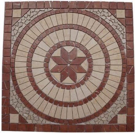 Mozaiek medallion windroos 66 x 66