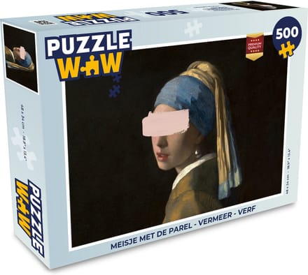Puzzel Meisje met de parel - Vermeer - Verf - Legpuzzel - Puzzel 500 stukjes