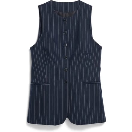 Lang damesvest Armedangels pinstripe