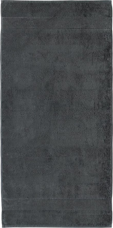 CAWÖ Noblesse² Uni Badhanddoek - Antraciet - 50x100