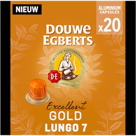Douwe Egberts Excellent Gold lungo koffiecapsules - 20 stuks