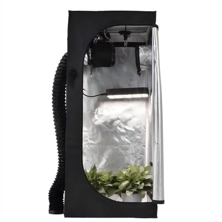 Kweektent Compleet Systeem 140 cm - Kweekkast met LED Lamp, Ventilator & Koolstoffilter - Full Spectrum