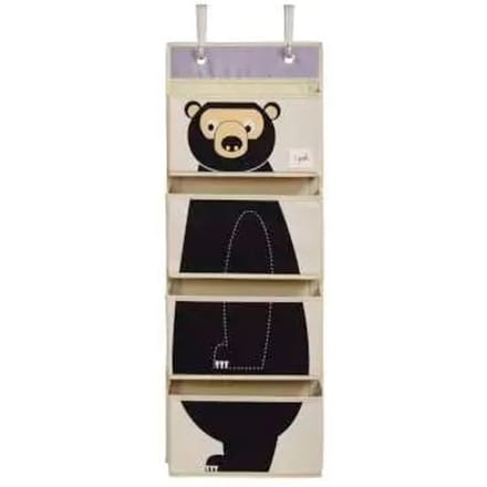 3 Sprouts - Hanging Wall Organizer - Black Bear /Furniture /Black Bear