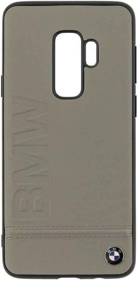 Beige hoesje BMW - Backcover - Stijlvol - Leer - Galaxy S9 Plus - BMW Edition