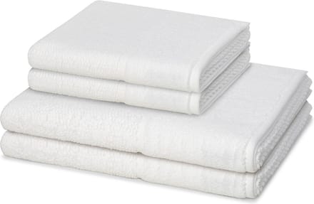 Möve for frottana Sonstiges 2 X handdoek 2 X douchehanddoek - in set 4 pack Pearl