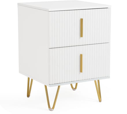 Nachtkastje met Lade – Modern Bedtafeltje van Hout, Compact en Functioneel Opbergkastje voor Slaapkamer