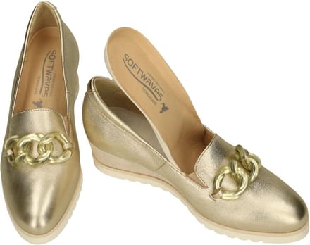 Softwaves -Dames - goud - pumps & hakschoenen - maat 38.5
