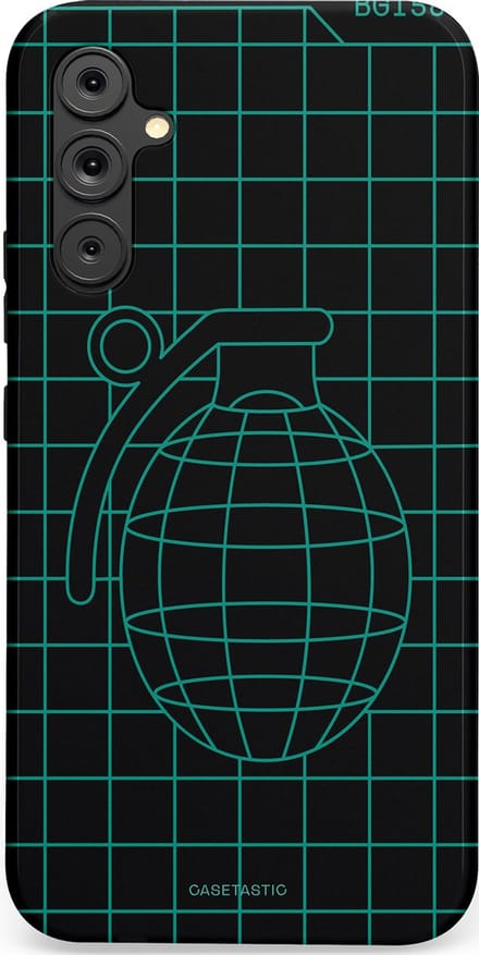 Casetastic hoesje geschikt voor Samsung Galaxy A15 5G / Samsung Galaxy A15 4G - Dubbellaagse bescherming - Retro bom - Fashion Case - Zwart Petrol