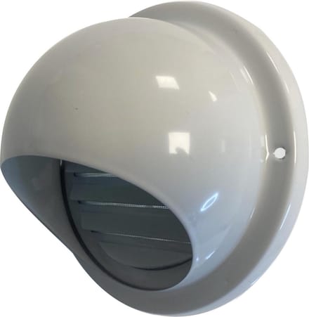 Paneir Airdesigns - Bolrooster Ø 150 mm - vaste lamellen - Wit RAL9010