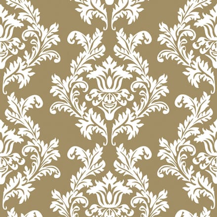 Maki - Lunch servetten - Gold & white Wallpaper