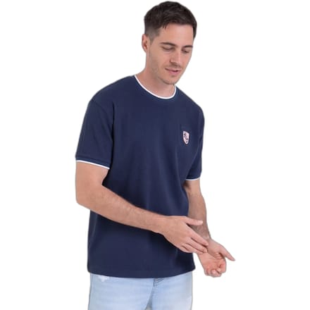 T-shirt met geborduurd embleem Camberabero