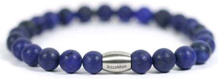 IbizaMen - Heren - armband - Lapis Lazuli - 21cm