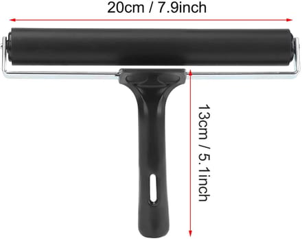 Dailygoods- Rubber Brayer 20cm - Roller - Borstel - Inking Tool - Olieverf - Kunstgereedschap - Hoogwaardige kwaliteit - Afdrukroller