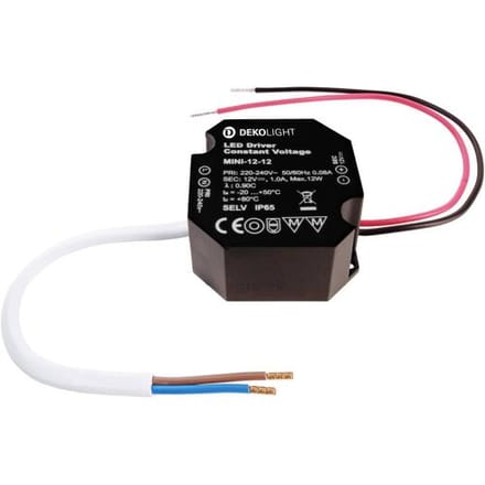 Deko Light OCTO, CV, Mini 12V/12W LED-driver Constante spanning 12 W 0 - 1000 mA 12 V Overbelastingsbescherming 1 stuk(s)
