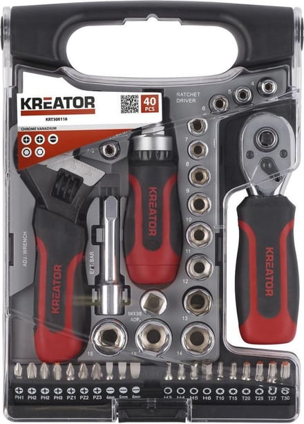 Kreator KRT500116 Dopsleutelset - 40 delig