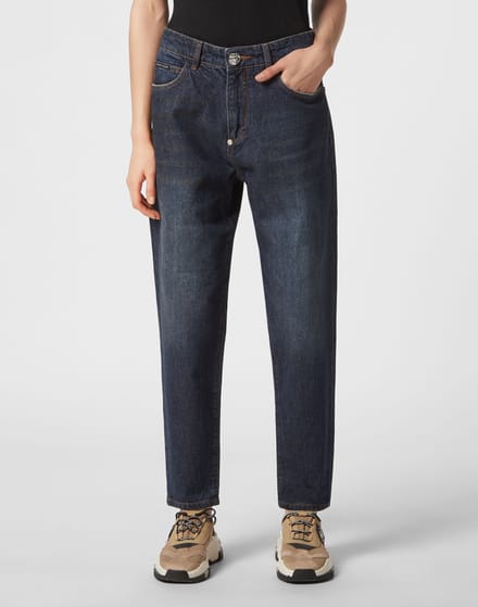 Jeans Mom Pasvorm Paisley
