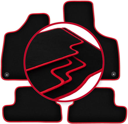 CARLUX-RED automatten voor: Audi TT II 8J cabriolet, roadster, coupé (2006-2014)