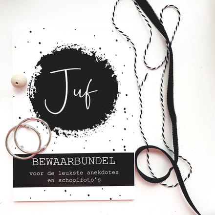 Juffencadeau bewaarbundel A5 - schoolfoto's en herinneringen - bedankje - Studio Juulz