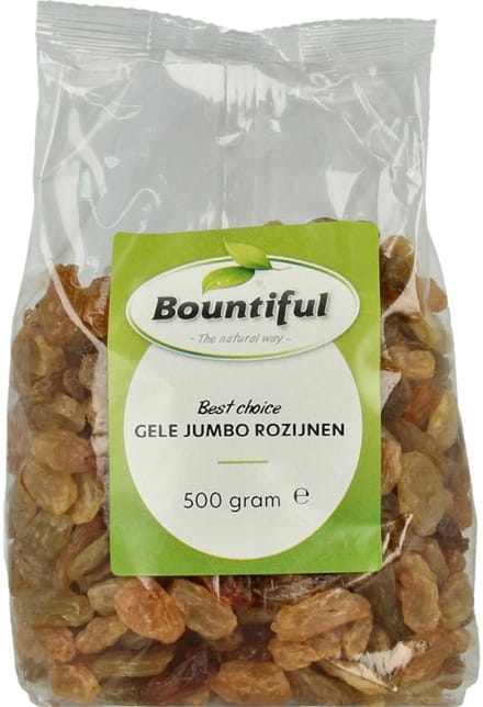 Bountiful Gele jumbo rozijnen 500 gram