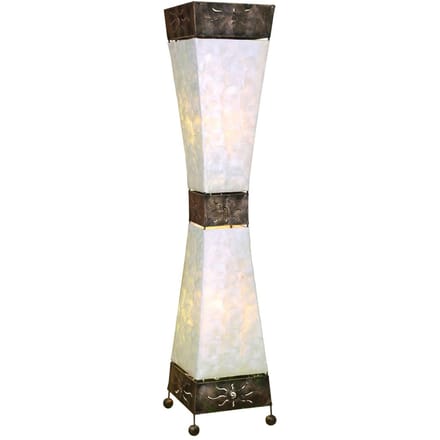 Woru Vloerlamp Adrian, Capiz schelpen, hoogte 100 cm