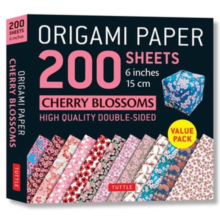 Origami Paper 200 Sheets Cherry Blossoms 6 (15 Cm) : Tuttle Origami Paper: Double Sided Origami - Tuttle Studio