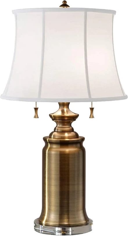 Feiss LED Tafellamp Stateroom | 2X E27 Max 60W | Bali Brass