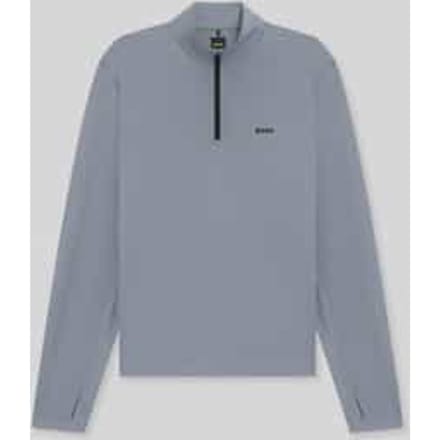 Regular Fit sweatshirt met opstaande kraag model 'SW_Active QZ'