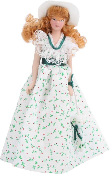 Victoriaanse Dame Miniatuur Poppenhuispop Schaal 1:12 Decoratie