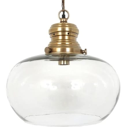 KS Verlichting Hanglamp Hayley L Antiek Messing