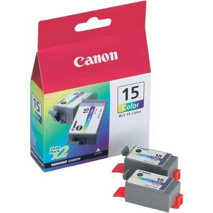 Canon BCI-15C inktcartridge kleur 2 stuks (origineel)