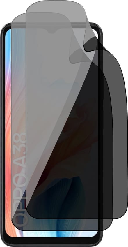 Privacy Screenprotector geschikt voor Oppo A38 - 2x FlexGuard Screen Protector