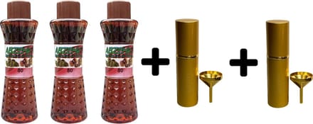 Abzehk Eau de Cologne Kastanje 400ml 3x + Parfumverstuiver 2x