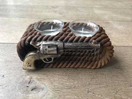 Waxinehouder revolver