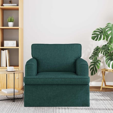 vidaXL - Bank - Donkergroen - 84 - x - 80 - x - 85 - cm - Stof