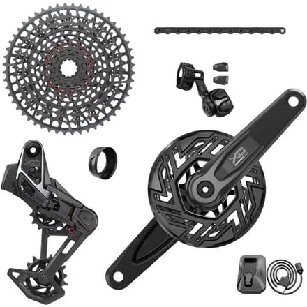 Volledige fietsgroep Sram X0 Bosch Isis AXS T-type Clip-on 160 10/52